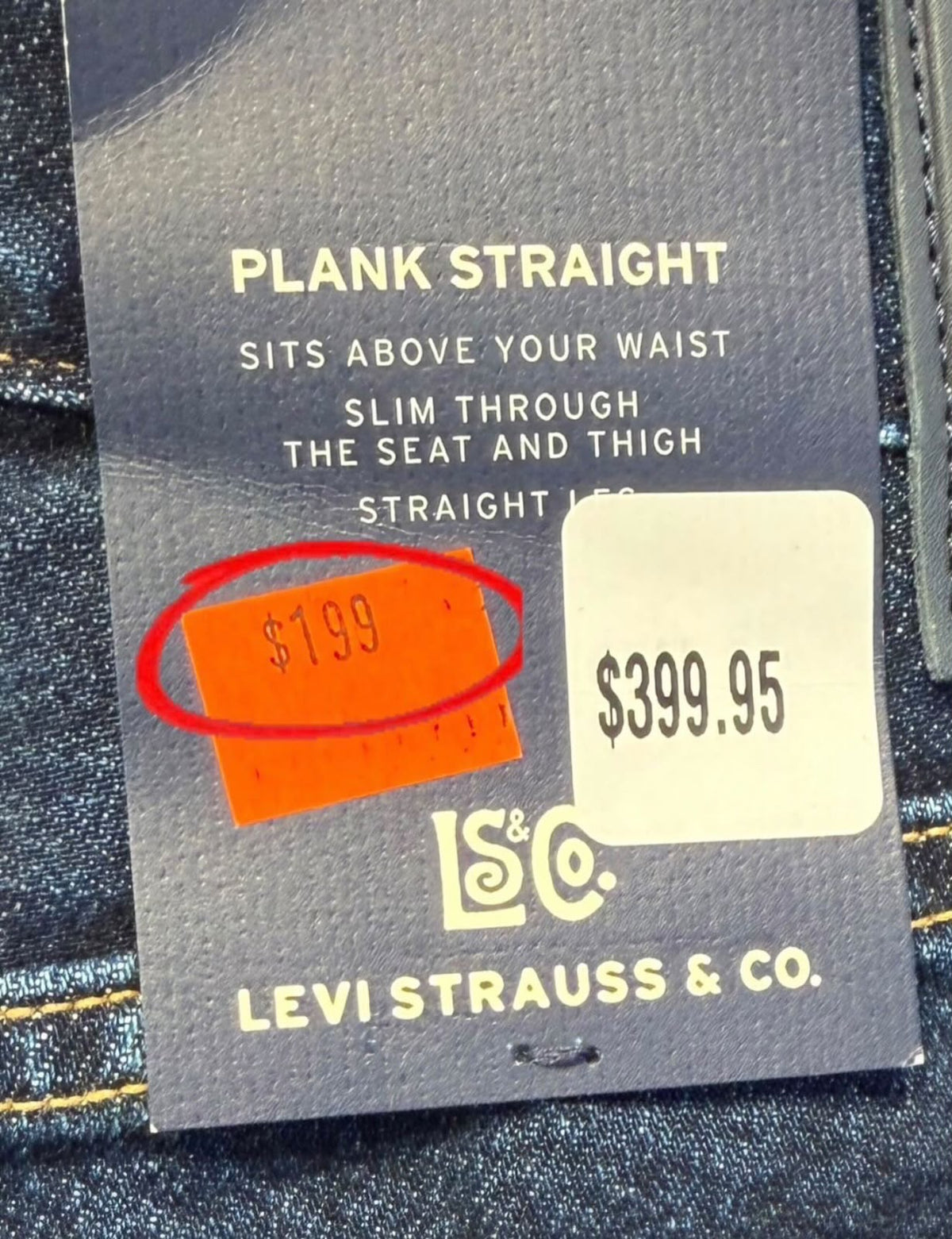 Levi's Made in Japan Blue Tab Plank Straight Size26