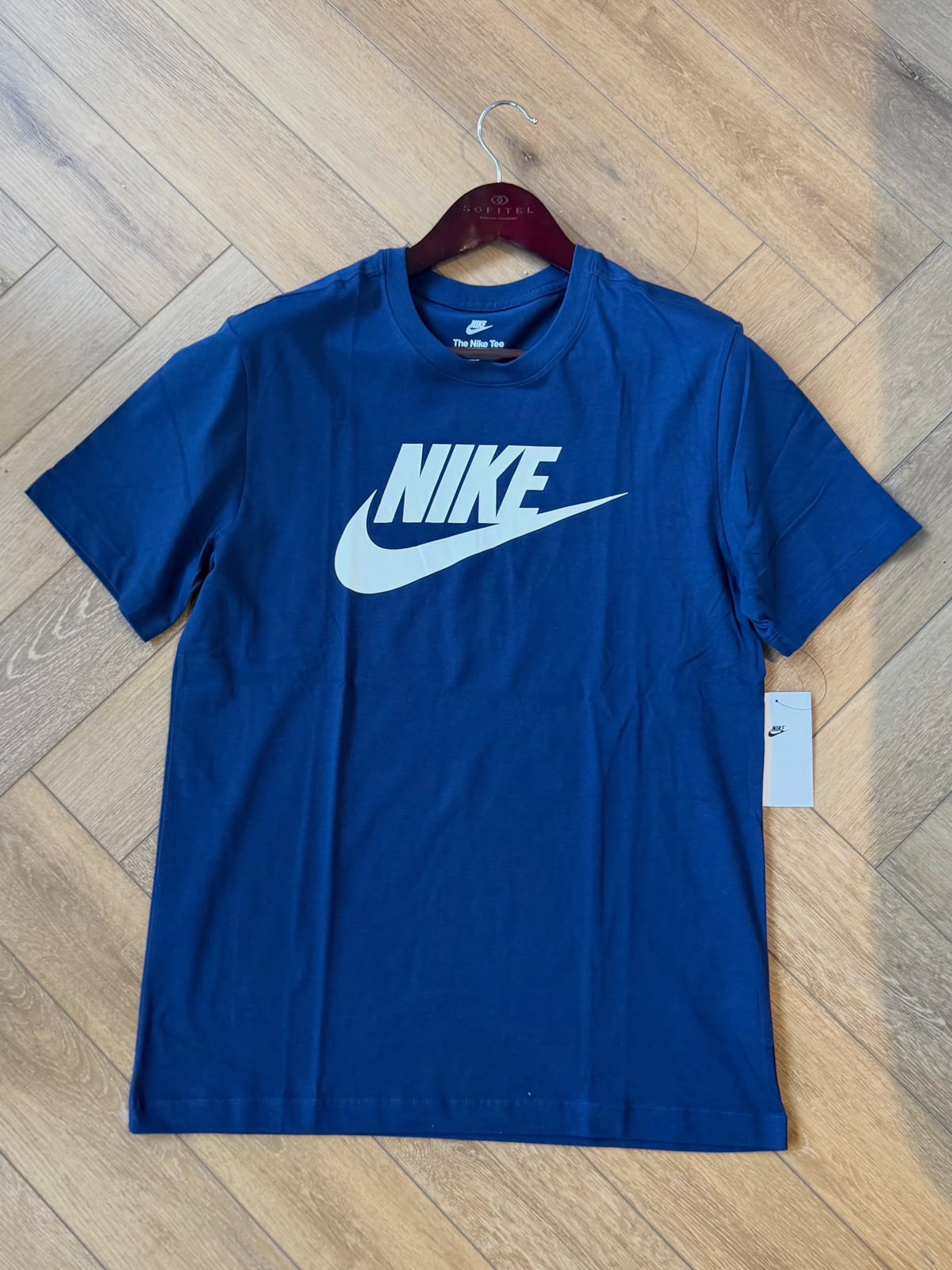 Nike Men's Futura Icon Tee Navy Blue - Medium