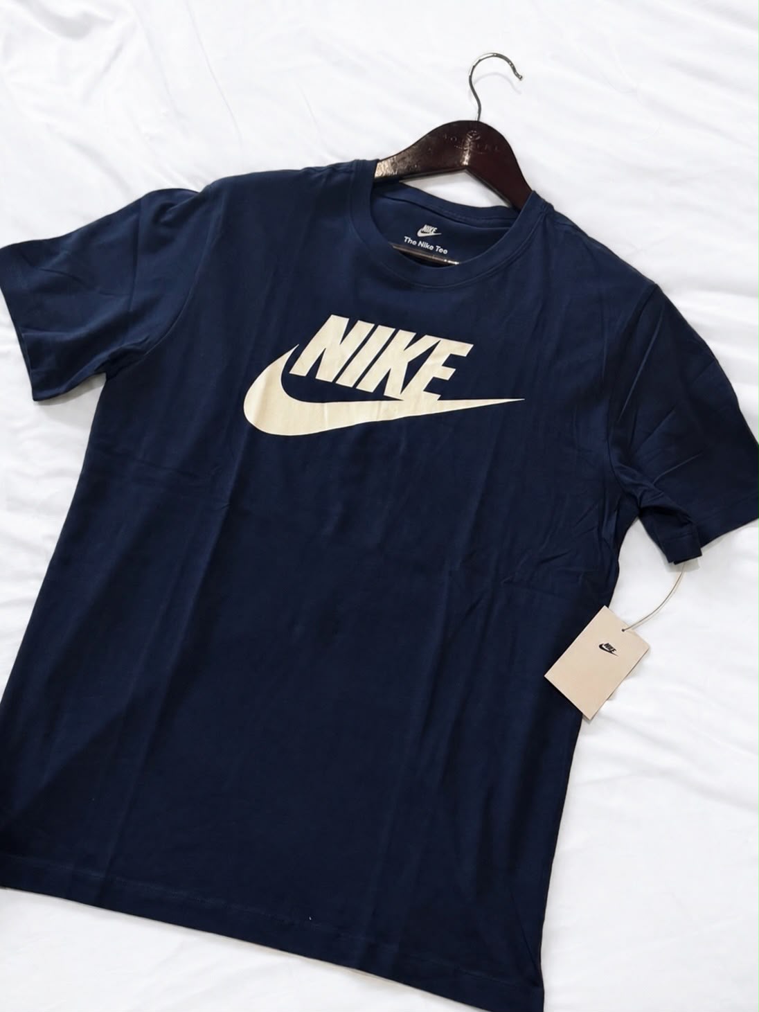 Nike Men's Futura Icon Tee Navy Blue - Medium