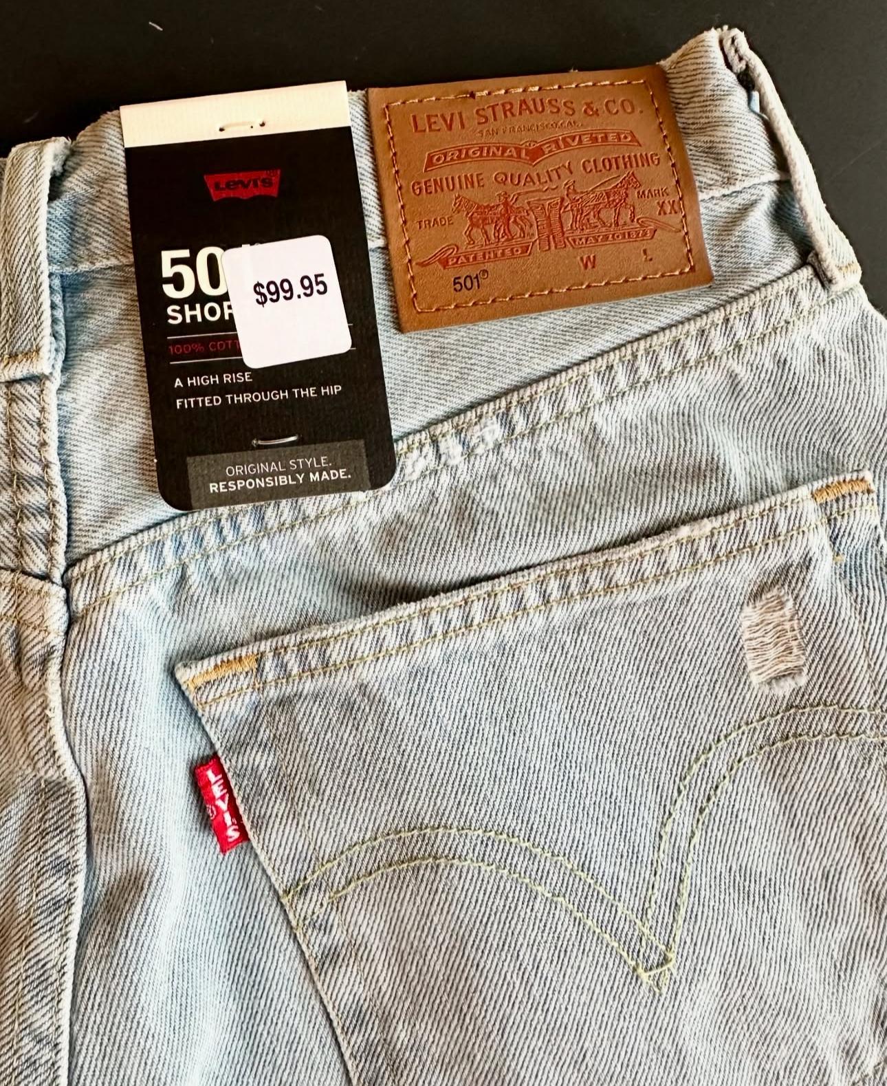 Levis Women 501 Original Shorts - Promise Me