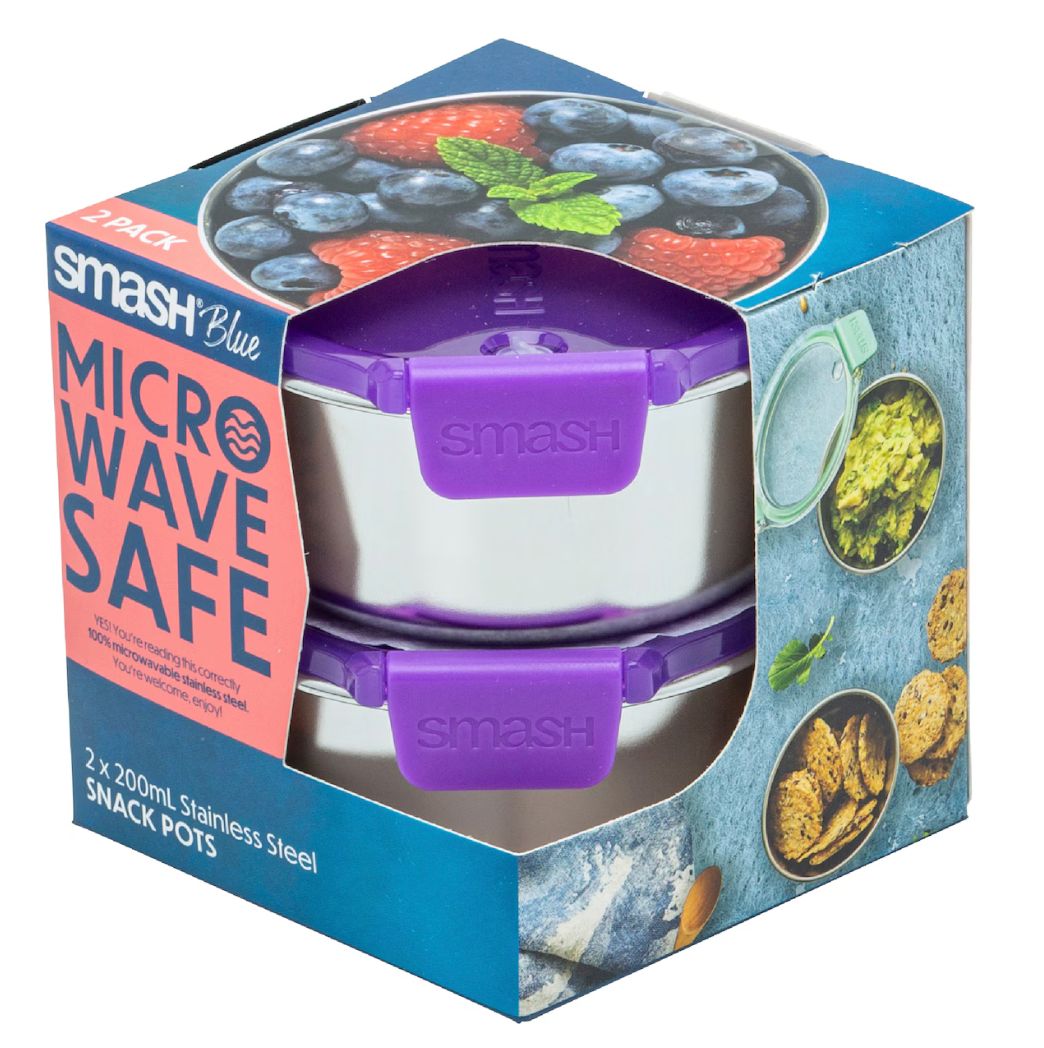 Smash Snack Pots 200ml 2pack
